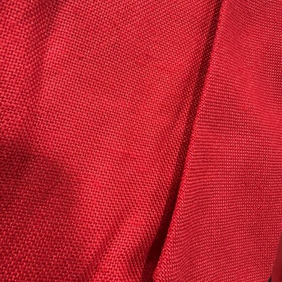 VINTAGE Richard Warren RED Short Sleeve Jacket Sz 6 double breasted 80s - Picture 14 of 16